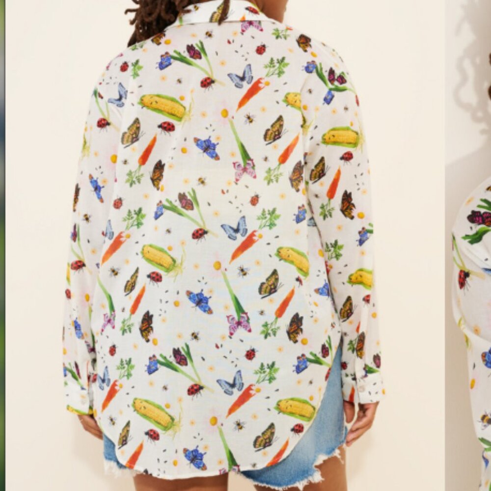 Tessa Button Down Top Lisa Says Gah - Garden - Picture 5 of 6